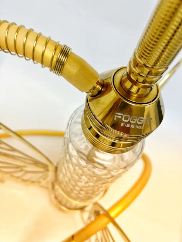VG France Butterfly Hookah with 3 Bags (LED & Remote) - Bronze