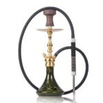Cocoyaya Simba Hookah - Dark Green Base/ Golden Stem