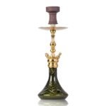 Cocoyaya Simba Hookah - Dark Green Base/ Golden Stem