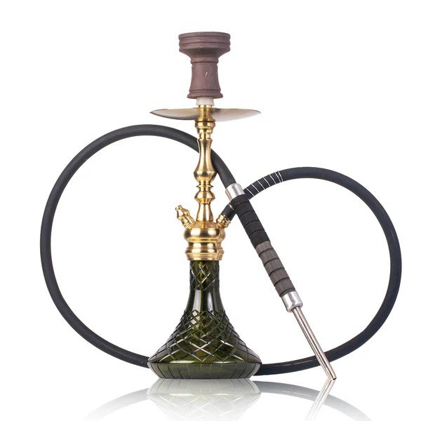 Cocoyaya Simba Hookah - Dark Green Base/ Golden Stem