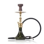 Cocoyaya Simba Hookah - Dark Green Base/ Golden Stem