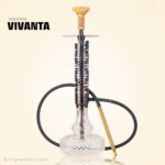 Cocoyaya Vivanta Hookah | Bronze Stem | Trans. Base
