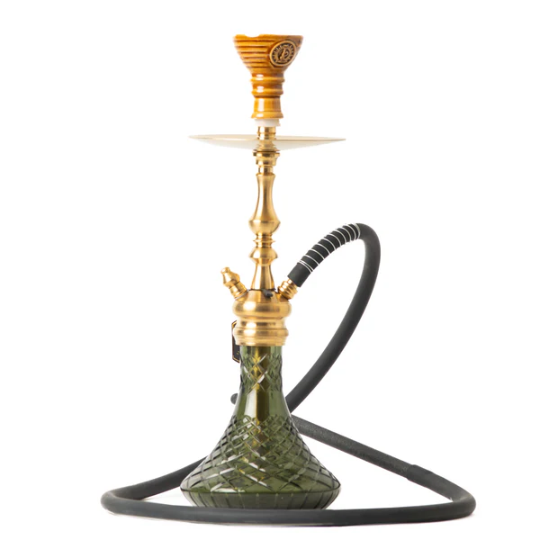 Cocoyaya Simba Hookah - Dark Green Base/ Golden Stem
