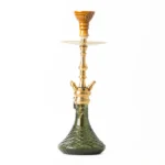 Cocoyaya Simba Hookah - Dark Green Base/ Golden Stem