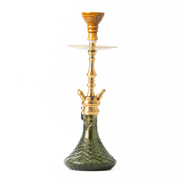Cocoyaya Simba Hookah - Dark Green Base/ Golden Stem