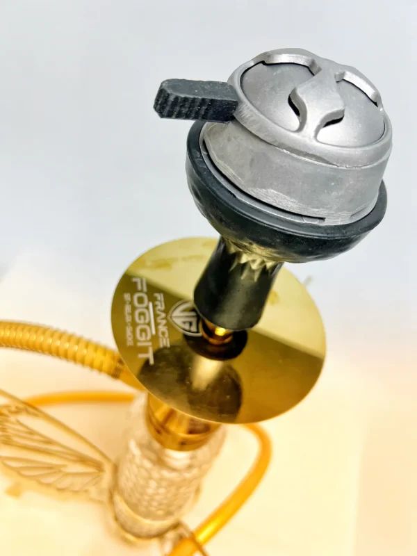 VG France Butterfly Hookah with 3 Bags (LED & Remote) - Bronze