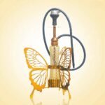 VG France Butterfly Hookah with 3 Bags (LED & Remote) - Bronze