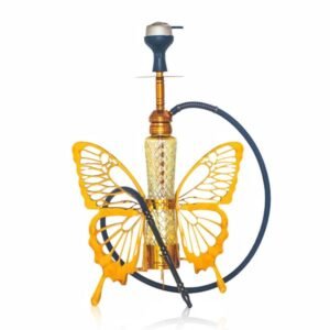 VG France Butterfly Hookah with 3 Bags (LED & Remote) - Bronze
