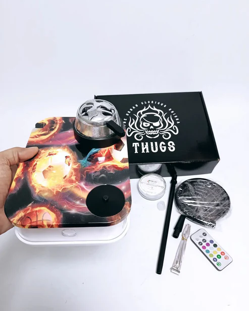 Fire Football Car Hookah- Printed