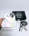 LV-Printed Car Hookah with LED Light & Remote