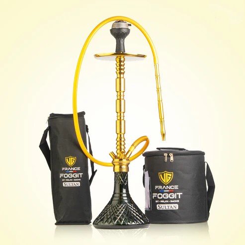 VG Sultan Evans Hookah Amber Base | Bronze Stem | SC | HMD | Bag