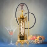 COCOYAYA Minar Hookah - Gold Stem / Bottle Base