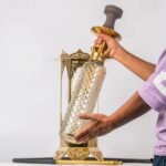 COCOYAYA Minar Hookah - Gold Stem / Bottle Base