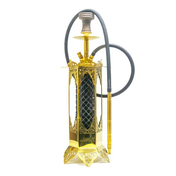 COCOYAYA Minar Hookah - Gold Stem / Bottle Base