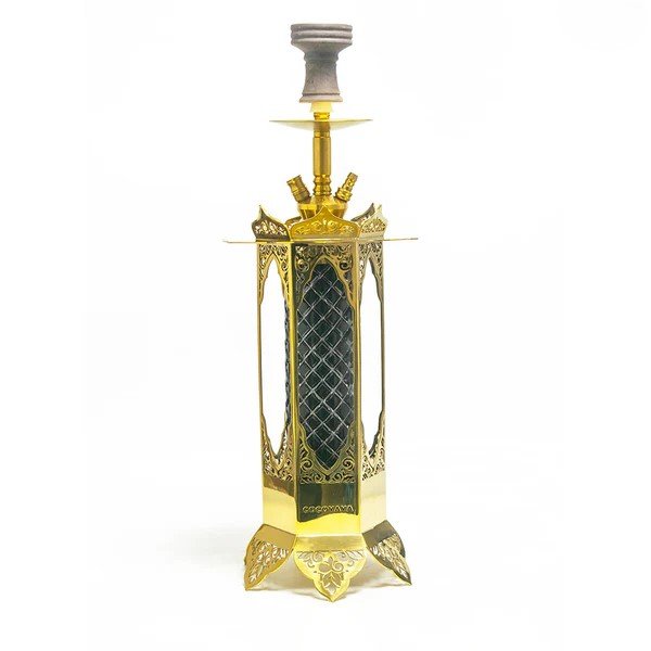 COCOYAYA Minar Hookah - Gold Stem / Bottle Base