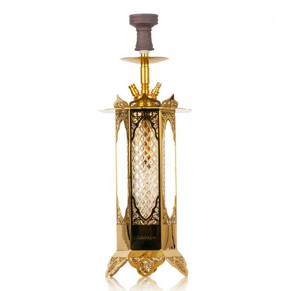 COCOYAYA Minar Hookah - Gold Stem / Bottle Base